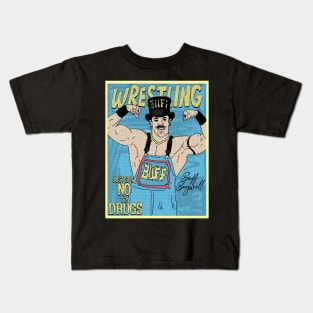 Buff Bagwell Hat Wrestling // Just Say No To Drugs Kids T-Shirt